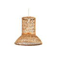 **Technische Titel: Tijdloze Rieten Hanglamp met Geometrisch Ontwerp**