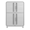 **Moderne RVS Koelkast met Vier Deuren**