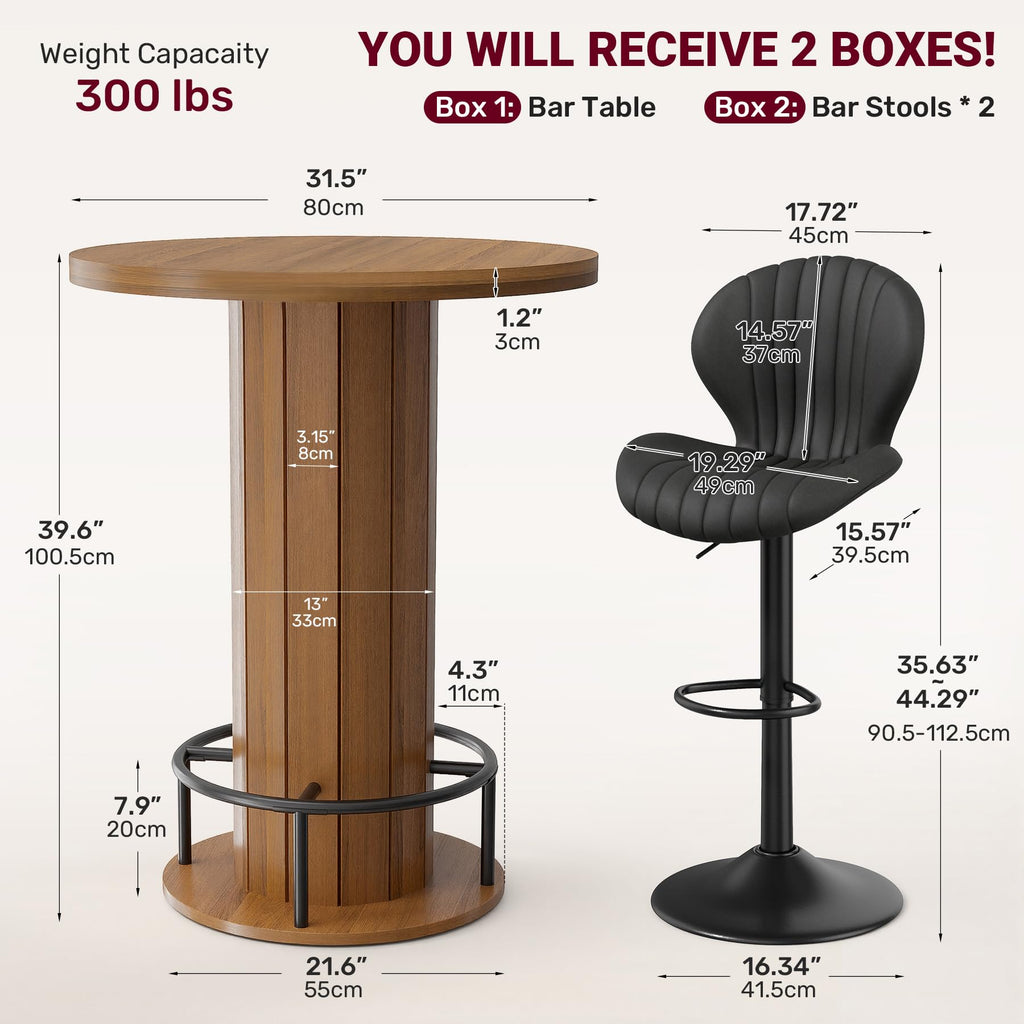 Cocktail Table with Metal Ring Footrest (Only Table)