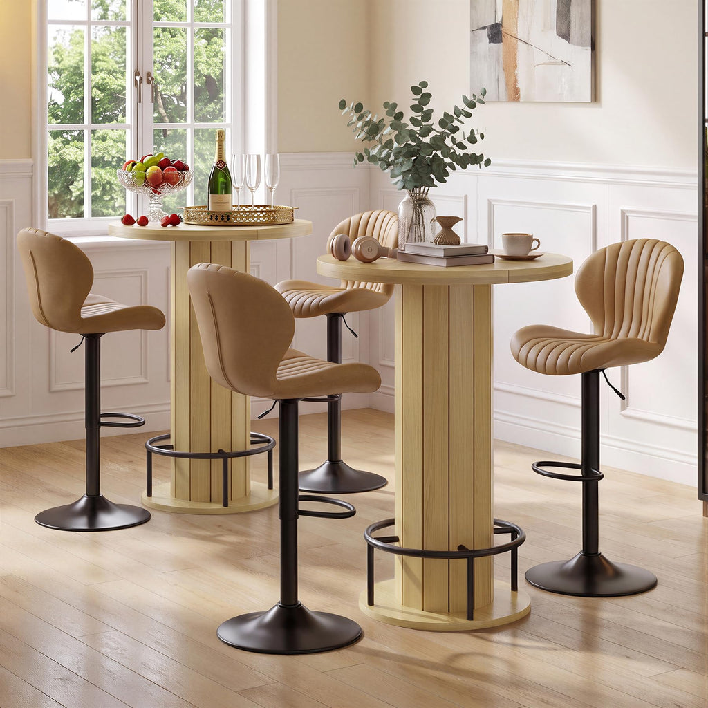 Cocktail Table with Metal Ring Footrest (Only Table)