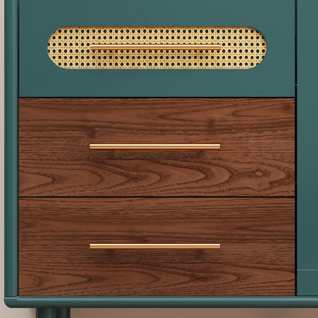 ARTPOWER 48" Coffee Bar Cabinet with Wine Racks and Drawers, Blue