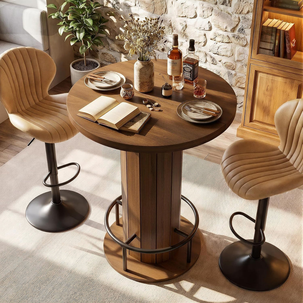 Round Bar Table with Chairs, Cocktail Table