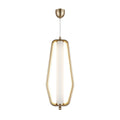 Moderne Hanglamp met Goudkleurige Omranding en LED-Verlichting